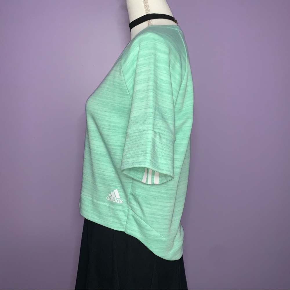 NWT Adidas Turquoise Short Sleeve Top - Picture 13 of 16